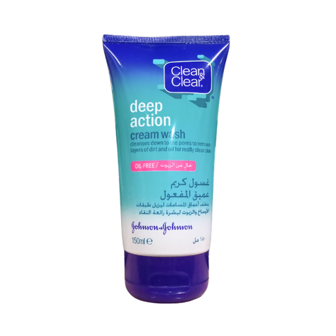 Clean & Clear Deep Action Cream Face Wash 150ml