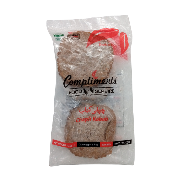 Compliments Chapli Kabab 6Pcs 435g