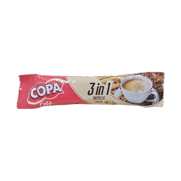 Copa Cafe 3 in 1 Vanilla Coffee Sachet Imported