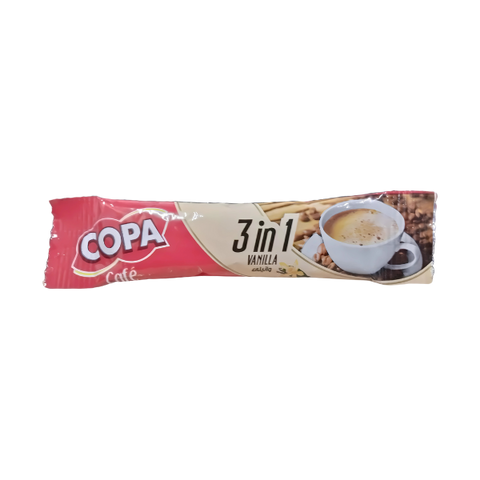 Copa Cafe 3 in 1 Vanilla Coffee Sachet Imported