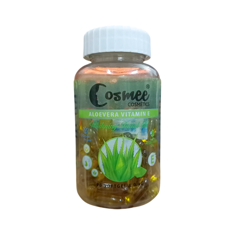 Cosmee Aloe Vera Vitamin E Whitening Facial Oil Capsules 90pcs
