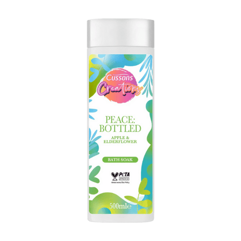 Cussons Creations Apple & Elderflower Bath Soak Peace Bottled 500ml