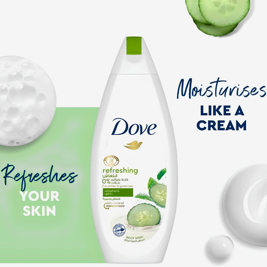 DOVE REFRESHING CUCUMBER & GREEN TEA B/W 500ML