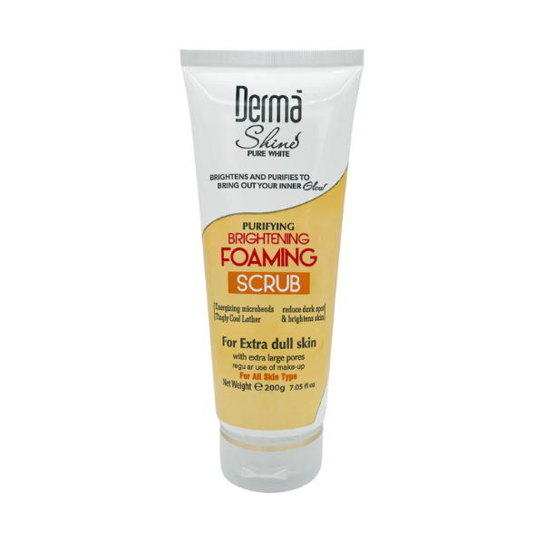 Derma Shine Brightening Foaming Scrub For Extra Dull Skin 200Gm