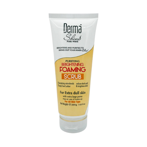 Derma Shine Brightening Foaming Scrub For Extra Dull Skin 200Gm