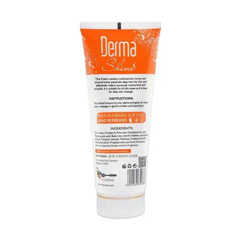 Derma Shine Brightening Honey With Almond Whitening Massage Cream 200gm