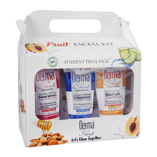 Derma Shine Fruit Facial Kit 6 In 1 Pack 70g