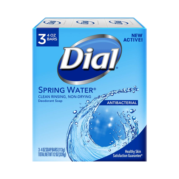 Dial Spring Water Clean Rinsing Antibacterial Soap 3Brs