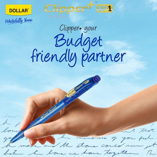 Dollar Clipper Ball Pen Blue