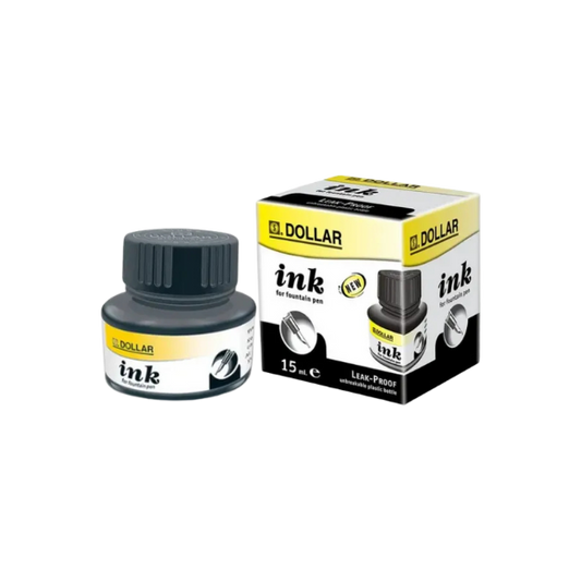 Dollar Fountain Pen Black Ink 15ml