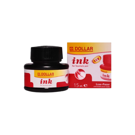 Dollar Fountain Pen Red Ink 15ml