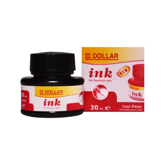 Dollar Fountain Pen Red Ink 30ml