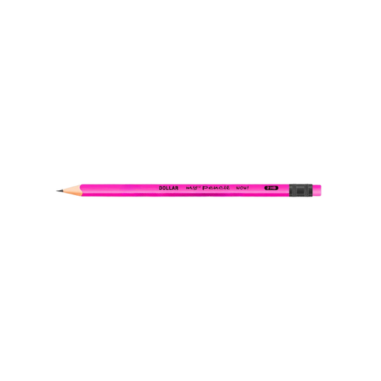 Dollar My Pencil Wow 2HB With Eraser 1Pcs