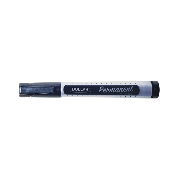Dollar Round Tip Permanent Marker Black 