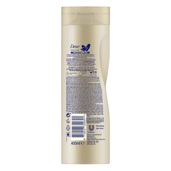 Dove Body Love Care + Visible Glow Self-Tan Body Lotion 400ml