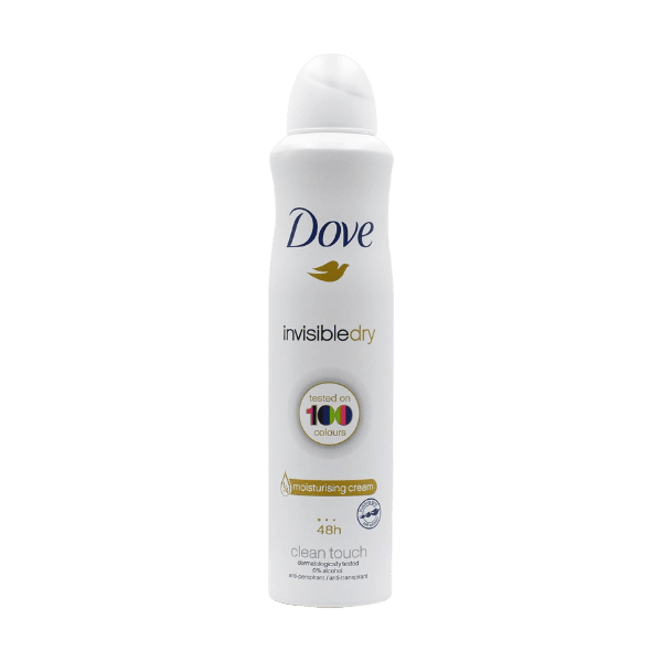 Dove Invisible Dry Clean Touch Deodorant Spray for Women 0% Alcohol 250ml