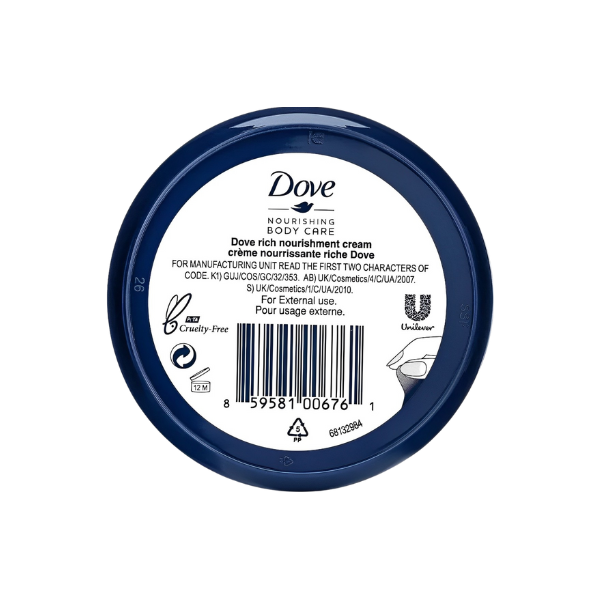 Dove Nourishing Body Care Face Hand and Body Rich Cream 250ml