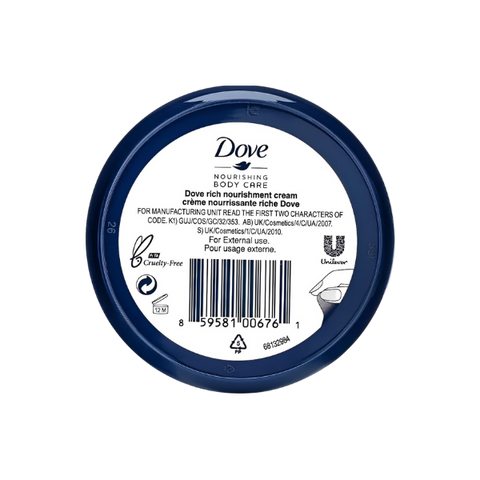 Dove Nourishing Body Care Face Hand and Body Rich Cream 250ml