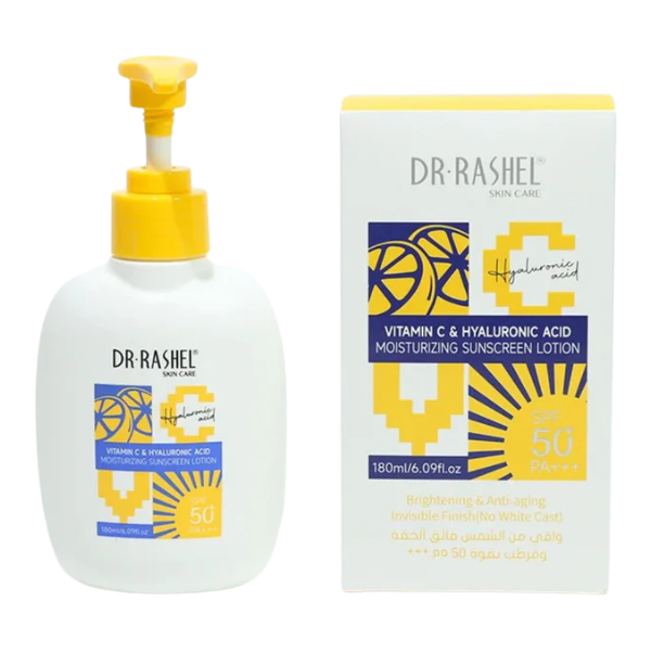 Dr Rashel Vitamin C Hyaluronic Acid Sunscreen Lotion SPF 50+ 180ml