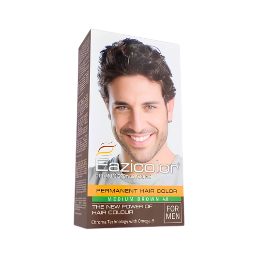 EAZCOLOR PERMANENT HAIR COLOR M/BROWN 4.0 35ML
