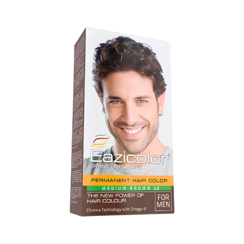 EAZCOLOR PERMANENT HAIR COLOR M/BROWN 4.0 35ML