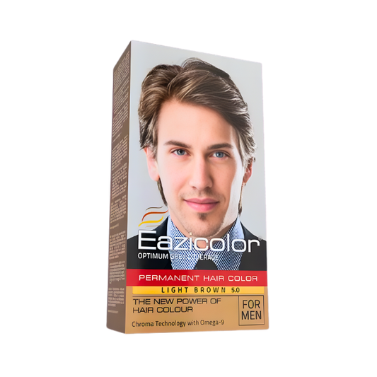 EAZCOLOR PERMANENT H/C LIGHT BROWN 5.0 335ML