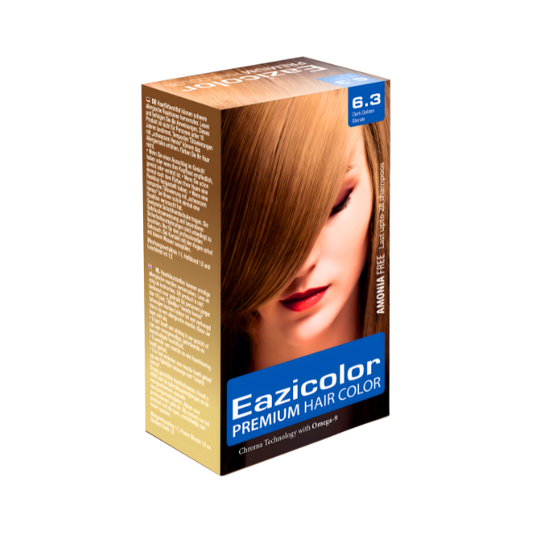 EAZCOLOR PREMIUM HAIR COLOR DARK GOLDEN BLONDE 6.3 60ML