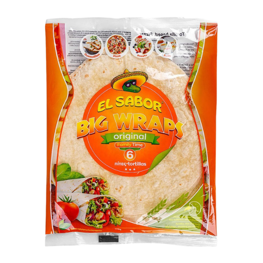 EL Sabor Big Wraps Tortillas 6Ps