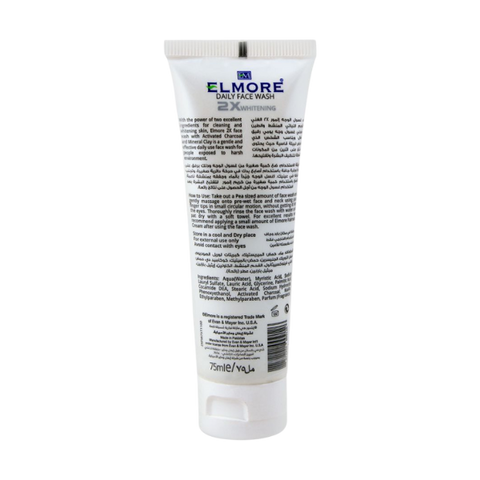 Elmore Charcoal + Clay 2X Brightening Daily Face Wash 100ml