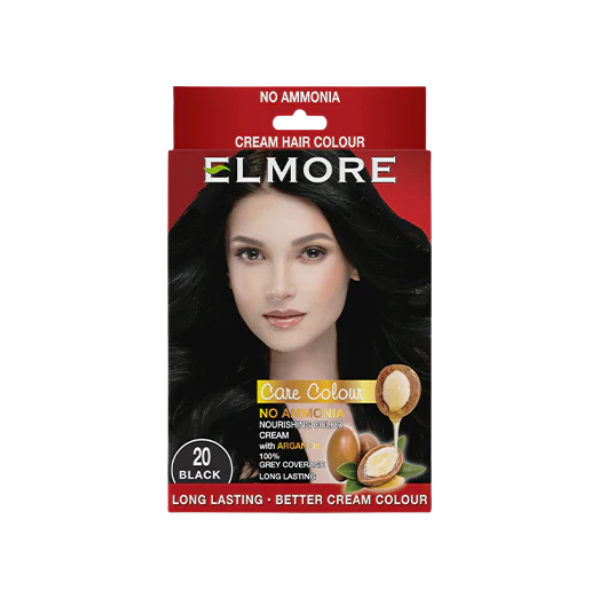 Elmore Cream Hair Color And Developer 20 Black