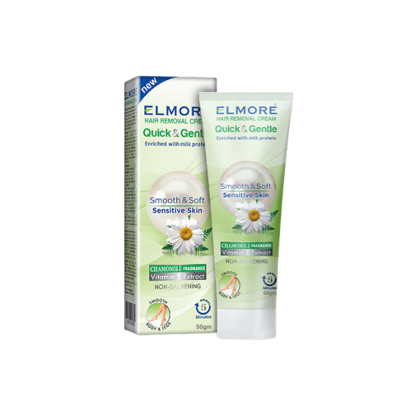 Elmore Quick & Gentle Hair Removal Cream For Sensitive Skin 50g
