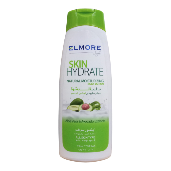 Elmore Soft Skin Hydrate Natural Moisturizing Body Lotion Aloe Vera & Avocado Extracts 250ml