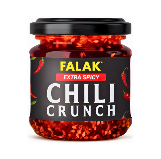 FALAK EXTRA SPICY CHILLI CRUNCH 150GM
