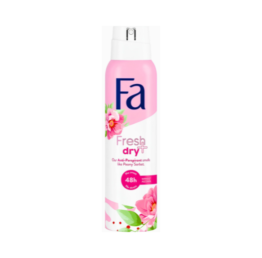 FA FRESH+DRY PEONY SORBET BODY SPRAY 150ML