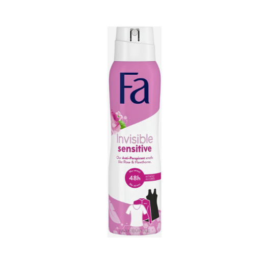 FA INVISIBLE SENSITIVE BODY SPRAY 150ML