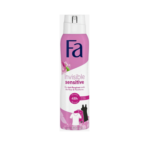 FA INVISIBLE SENSITIVE BODY SPRAY 150ML