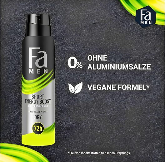 FA MEN SPORT ENERGY BOOST B/S 150ML