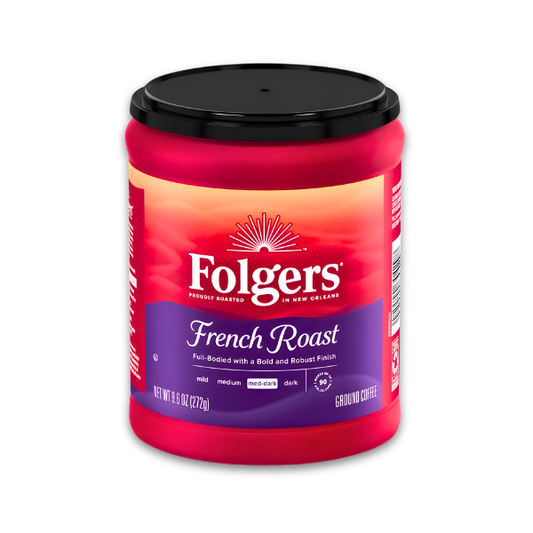 FLOGERS FRENCH ROAST MED DARK COFFEE 272GM