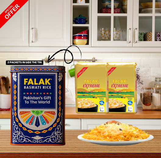 FALAK BASMATI RICE 2KG TIN