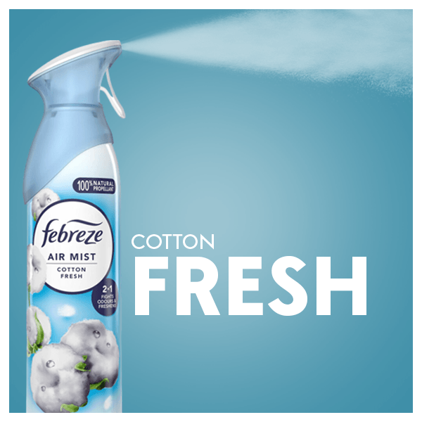 Febreze Air Mist Cotton Fresh Spray 185ml