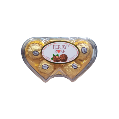 Ferry Rose Wafer Chocolate Twin Heart Shape Box 5Pcs  62.5Gm