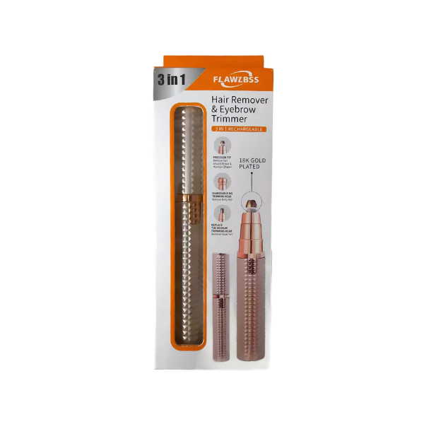 Flawzbss 3in1 Hair Remover & Eyebrow Trimmer For Laides