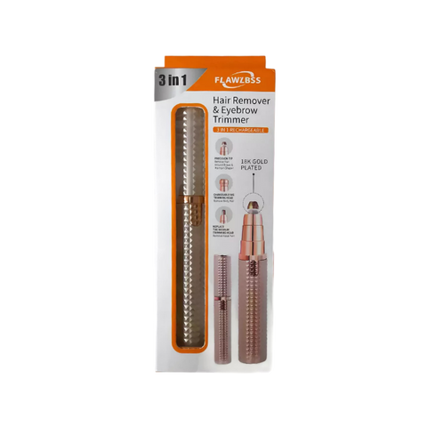Flawzbss 3in1 Hair Remover & Eyebrow Trimmer For Laides