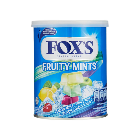 Fox's Crystal Clear Fruity Mints Flavored Candy Tin 180g