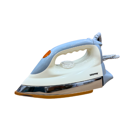 GEEPAS 1200W Heavy Weight Dry Iron – Ceramic Soleplate, Corded, Grey, Home/Industry