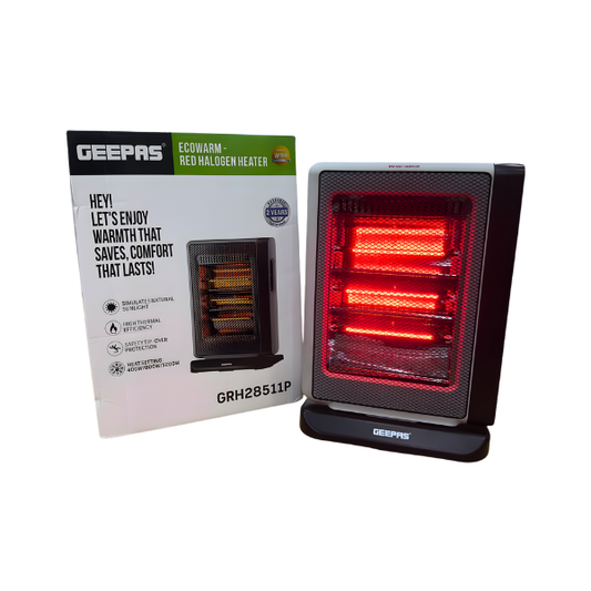 GEEPAS ECOWARM-RED HALOGEN HEATER GRH28511P