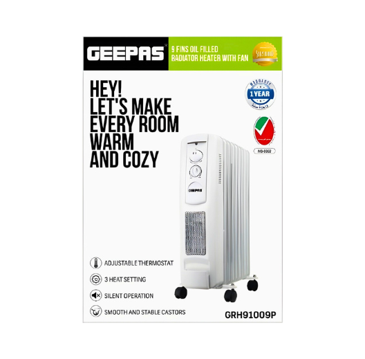 GEEPAS OIL HEATER GRH91009P