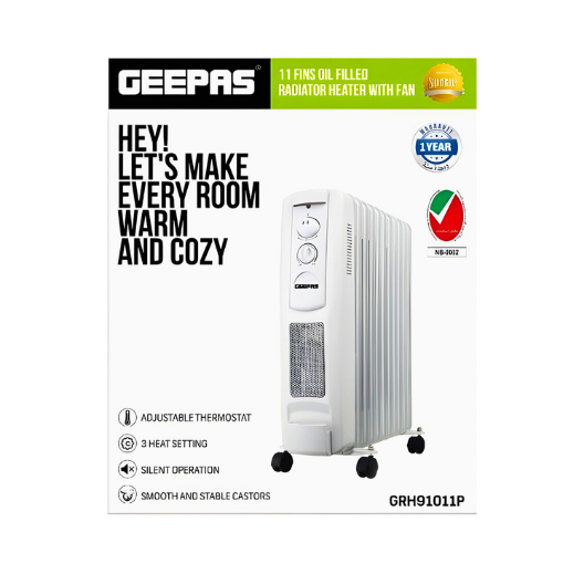 GEEPAS OIL HEATER GRH91011P