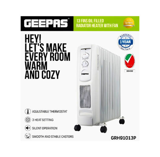 GEEPAS OIL HEATER GRH91013P