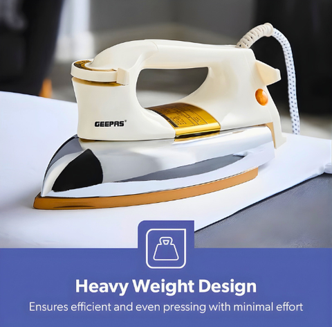 GEEPAS SMOOTH OPERATOR HEAVY WEIGHTS DRY IRON GDI2771P